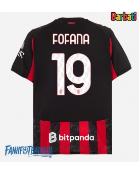 AC Milan Youssouf Fofana #19 Tricou Fotbal Replică 2025-26 Barbati Acasa
